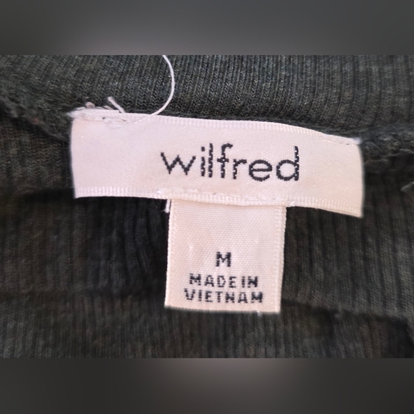 Wilfred Olive Green Jersey Long Sleeve Dress, Maxi,  Med. - Picture 9 of 9